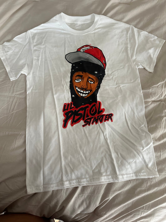 Pistol Starter T- shirt (white)